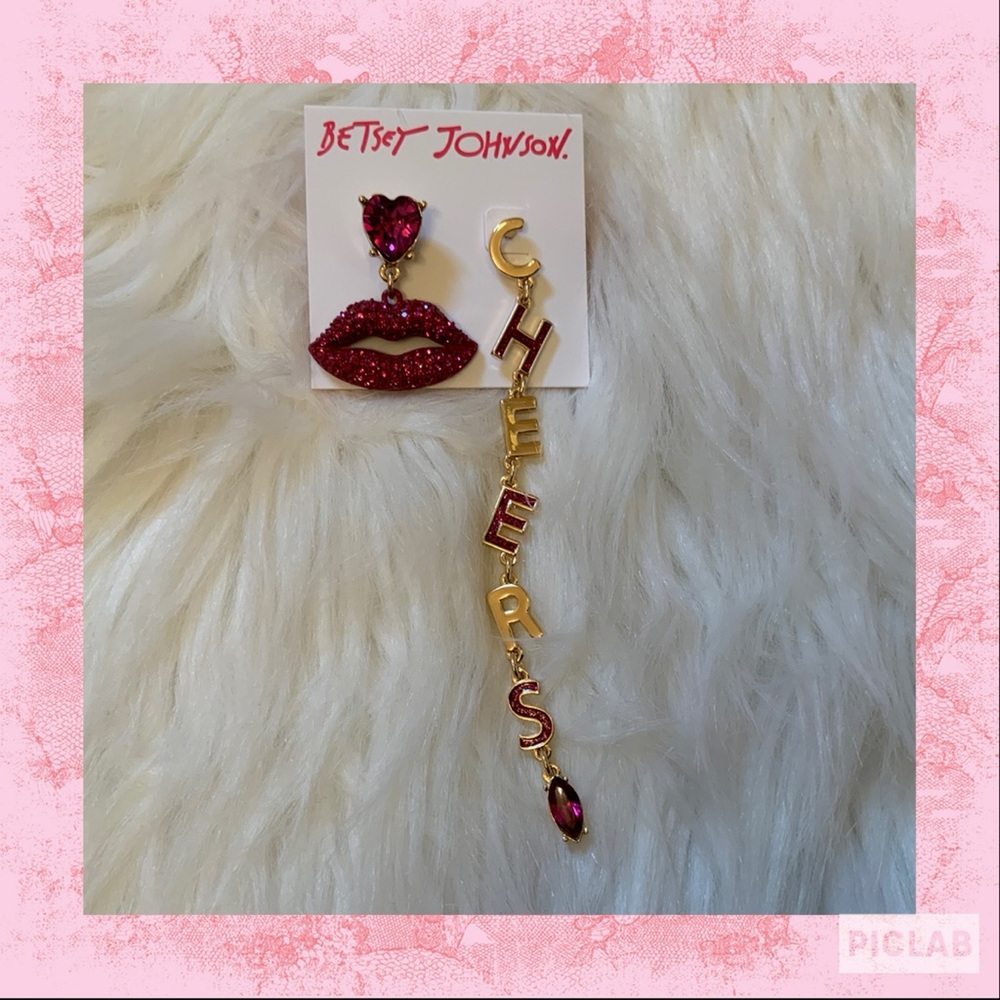 Betsey Johnson Cheers Earrings - NWT - New on Card